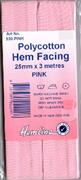 HEMLINE HANGSELL - Bias Hem Facing 25mm x 3m - pink